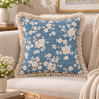 Botanique Double Layer Cotton Cushion Cover – Hand Block Printed
