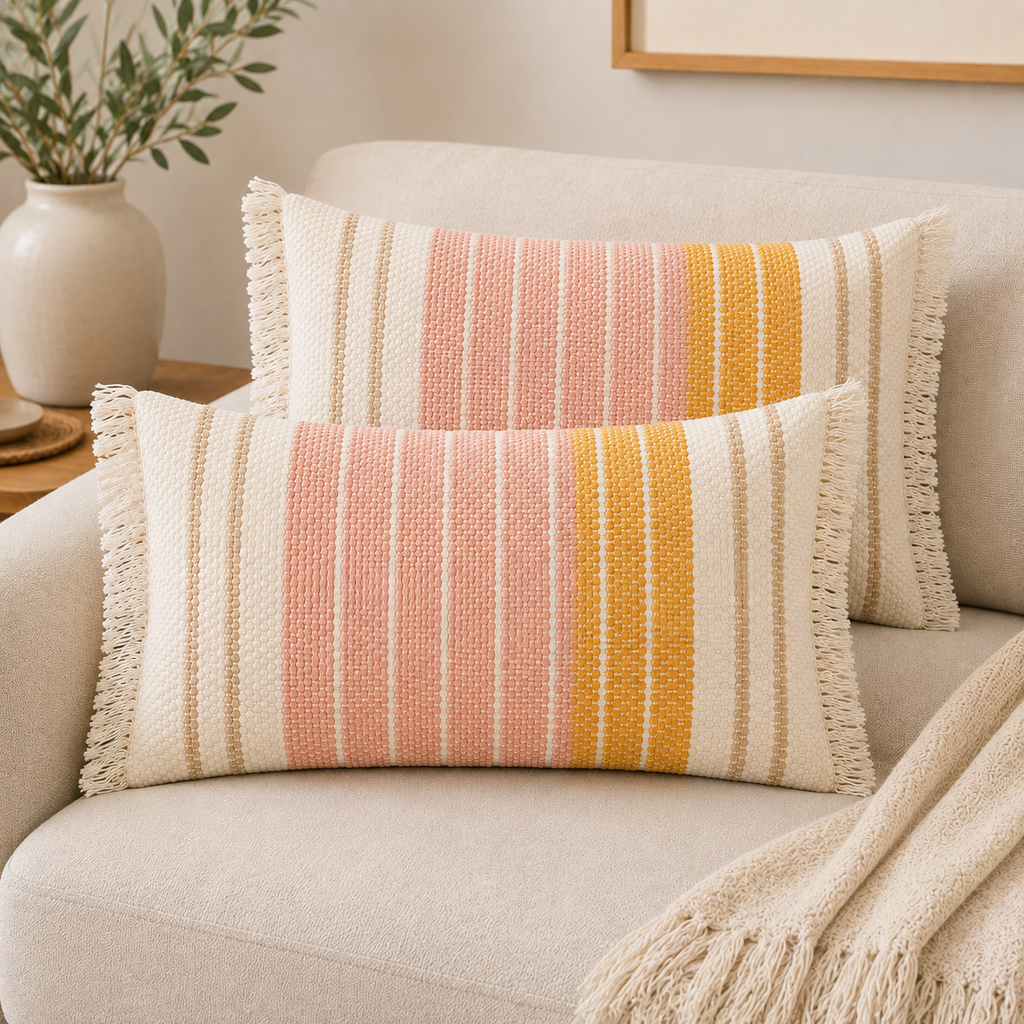 Artisan Grace Decorative Handwoven Cushion Cover