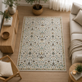Ivory Floral Harmony Rug