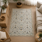 Ivory Floral Harmony Rug