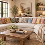 Botanique Double Layer Cotton Cushion Cover – Hand Block Printed