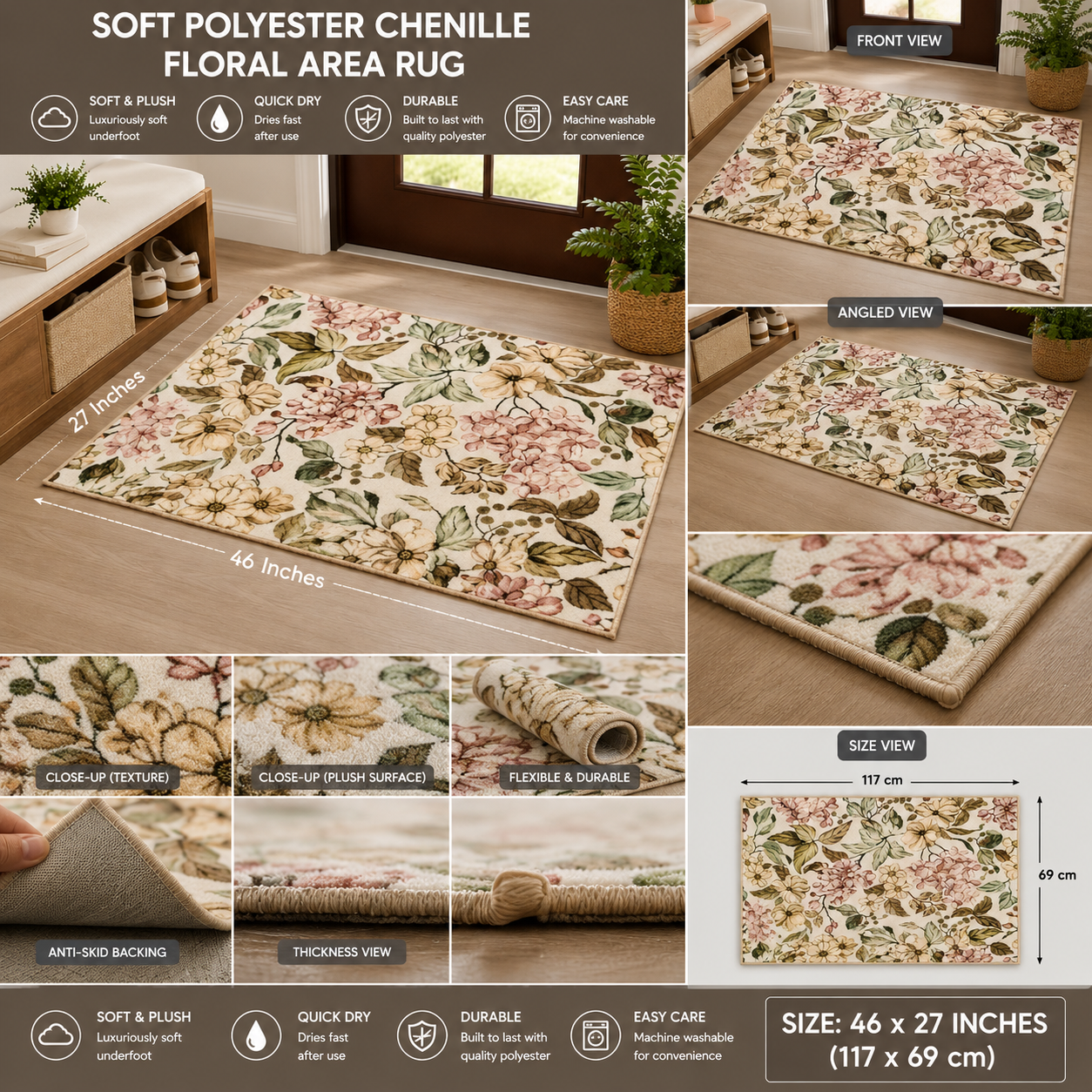 Garden Blossom Symphony Rug