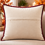 Grateful Harvest Pumpkin Cushion Cover – Autumn Patchwork Decorative Pillow - pack of 2
