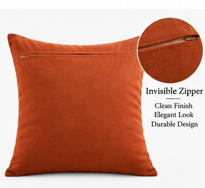Pumpkin Harvest Throw Cushion Cover – Autumn Fall Decorative Accent Pillow - pack of 2