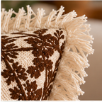 Botanical Haven Hand Block Printed Cotton Cushion Cover